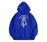 Sudadera con capucha genérica para hombre con estampado de campanilla eólica Oversize sudadera casual con capucha estilo gótico Y2K chaqueta media temporada deportiva y ligera para primavera y otoño