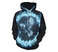 Sudadera con capucha genérica para hombre de impresión mitología nórdica gótica Steampunk traje medieval estilo vikingos impreso cráneo Y2K chaqueta media temporada deportiva y ligera suéter de manga