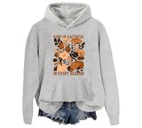 Sudadera con capucha God Is Faithful In Every Season, gris, 3XL
