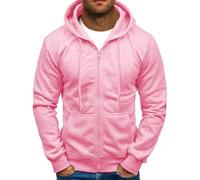 Sudadera con capucha gráfica para hombre, casual, color sólido, moderna, con cremallera, deportiva, sudadera con capucha para hombre, con cremallera, bolsillos de algodón con cremallera, sudadera tipo