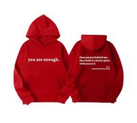 Sudadera con capucha gráfica para niños, divertida sudadera con capucha de Navidad para adolescentes y niños, color blanco y negro, sudadera con capucha A Lonely Place (rojo, 3-4 años)