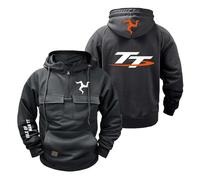 Sudadera con Capucha Hombre Estampado para I.s.l.e of M.a.n T..T Chaqueta Lisa Deportivo Manga Larga Ropa De Abrigo Cómoda Tops Bolsillos Calle-SHSe||XX_l