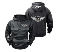 Sudadera con Capucha Hombre para I.s.l.e of M.a.n T..T Chaqueta Cómoda Abrigo Media Cremallera Ropa Deportiva Manga Larga Entrenamiento Estampadas-SHSe||s