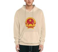Sudadera con Capucha Hombre Socialismo Vietnamita Emblema Nacional De Forro Polar Pullover Manga Larga Casual Sudadera para Hombre Mujer con Bolsillo Sweatshirts