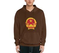 Sudadera con Capucha Hombre Socialismo Vietnamita Emblema Nacional De Forro Polar Pullover Manga Larga Casual Sudadera para Hombre Mujer con Bolsillo Sweatshirts