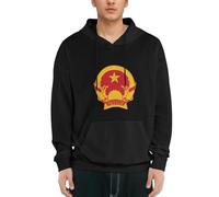 Sudadera con Capucha Hombre Socialismo Vietnamita Emblema Nacional De Forro Polar Pullover Manga Larga Casual Sudadera para Hombre Mujer con Bolsillo Sweatshirts