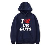 Sudadera con Capucha I of Ur Guts Sudadera con Capucha Estampada De Manga Larga Mujer Hombre Moda Divertida Jersey Deportivo Cantante Olivia Rodrigo Hip Hop Street Negra XS-3XL-Black||XS