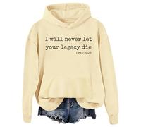 Sudadera con capucha "I Will Never Let Your Legacy Die Free Speech Support, Khika, XL