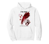 Sudadera con Capucha Im Fine It's Not My Blood Funny Blood Splatter Bloody Sudadera con Capucha