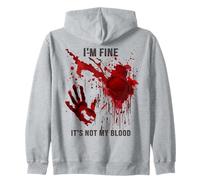Sudadera con Capucha I'm Fine It's Not My Blood Splatter Bloody Sudadera con Capucha