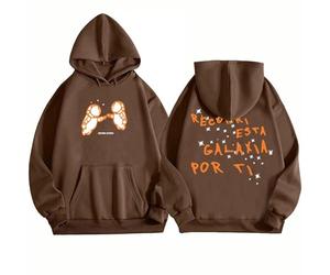 Sudadera con Capucha Ivan Tour Cornejo, Sudadera Casual de Manga Estilo Manga, Ropa Urbana para Hombres y Mujeres-Brown||m