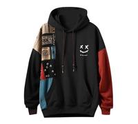 Sudadera con capucha japonesa para hombre, talla grande, vintage, manga larga, tiempo libre, Harajuku, sudadera deportiva con capucha, sudadera con capucha para hombre, con cordón y bolsillos,