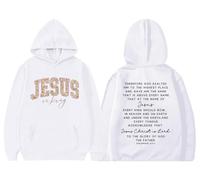 Sudadera con capucha Jesus Is The King, camiseta Jesus Is The King, sudadera Jesus Is The King, Jesus Is The King, Jesus Is The King, Jesus Is The King, blanco, S