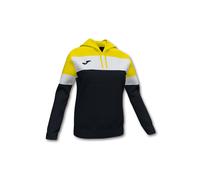 Sudadera Con Capucha Joma Crew IV Negro Amarillo Blanco - Sudadera Con Capucha Mujer MKP