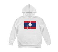 Sudadera con Capucha Laos Bandera Hombre Adultos Y Adolescentes Hoodie Forro Polar Sudadera Hombre Mujer con Capucha para Uso Diario Actividades Hoodies S A 3XL
