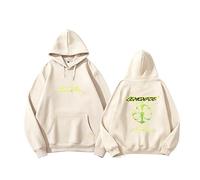 Sudadera con Capucha Lemonade Álbum Impreso High Street Sudadera Diaria de algodón Unisex(A Beige-Fleece,S)