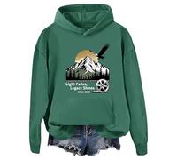 Sudadera con capucha Light Fades Legacy Shines, sudadera con capucha Light Fades Legacy Shines para hombres y mujeres, verde, 3XL