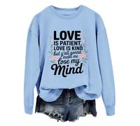 Sudadera con capucha «Love Is Patient Love Is Kind» These Kids Going To Make Me Lose My Mind, Carolina Blue-1, XXL