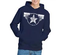 Sudadera con Capucha Marvel y Logotipo del Capitán América para Hombre de Talla UK