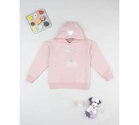 Sudadera con capucha Minnie para niña en rosa