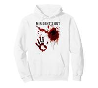Sudadera con Capucha Mir Gehts Gut Bloody Halloween Blood Splatter Zombie Sudadera con Capucha