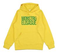 Sudadera con capucha Monstro Elisasue verde con letras, inspirada en la película Substance. Sudadera con estampado de la película, manga larga, bolsillo, estilo pullover, ideal para el invierno.