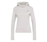 adidas Mujer Adi365 Running Essentials Winterized Hooded Long Sleeve Sweatshirt, Grey One, L