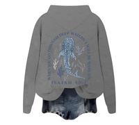 Sudadera con Capucha Mujer Sudadera con Capucha para Mujer Sudaderas Cuello Redondo Chaqueta de Punto Grueso Hoodie Oversize Chaquetas de Entretiempo Baratas Sweatshirts Y2K