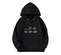 Sudadera con Capucha Niña Sudaderas Niña Hoodie Pulóver Capucha Manga Larga Sweatshirts Bolsillo Ligera Deportiva Color Sólid Primavera Otoño Invierno 3-14 Años