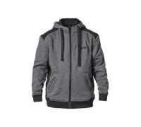 GMS Grizzly Sudadera con capucha con cremallera para motocicleta para niños, gris, tamaño 2XS 128 para Niños