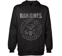 Sudadera con capucha oficial Ramones Presidential Seal para hombre, color negro, talla XL, Negro, X-Large