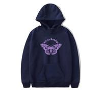 Sudadera con Capucha Olivia Rodrigo Estampada Sudadera con Capucha De Manga Larga Cantante Hip Hop Street Sudadera con Capucha Negra Sudadera Deportiva Divertida De Moda para XS-3XL-Black||XS