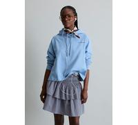 Sudadera con capucha oversize Flaxflower Blue M