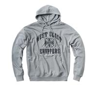 Sudadera Con Capucha Oversize Gris WCC Iron West Coast Choppers Talla L