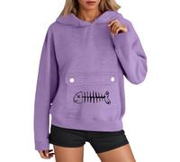 Sudadera con capucha para gatos con forro polar y letras para cachorros, con capucha para mascotas, bolsa de perro para niñas, bolsa de manga larga, diseño gráfico de invierno y otoño, dibujos