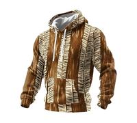 Sudadera con Capucha para Hombre Camuflaje Floral EjéRcito Sudadera Hombre Estilo Azteca Vaquera éTnica Occidental con Rombos Estampado con DiseñO GeoméTrico de Caballo