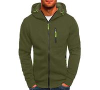 Sudadera con capucha para hombre, chaqueta con cremallera con cremallera para forro polar con cremallera de trabajo, chándal deportivo con capucha y suéter, chándal de invierno, ropa deportiva