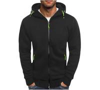 Sudadera con capucha para hombre, chaqueta con cremallera con cremallera para forro polar con cremallera de trabajo, chándal deportivo con capucha y suéter, chándal de invierno, ropa deportiva