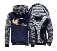 Sudadera con capucha para hombre Chaqueta polar para The H.or.d.e Sudadera ligera con capucha Sudadera gruesa con cremallera completa Ropa de abrigo para invierno Abrigos cómodos Camo1-b XXXXXL