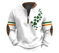 Sudadera con capucha para hombre, clásica, sin capucha, forro polar, informal, a la moda, holgada, con estampado 3D, con cremallera, manga larga, suave y cómoda, para adultos, plata, M