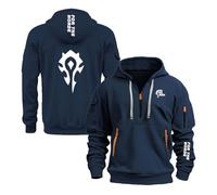 Sudadera con Capucha para Hombre Cómoda El Gimnasio The H.or.d.e Lisa Media Cremallera Abrigos De Primavera Y Otoño Camisetas-SLanSe||m