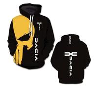 Sudadera con Capucha para Hombre Cómoda Y Estampado D.a.c.i.a Ideal Entrenar Hacer Ejercicio O como Prenda Exterior De Manga Larga Bolsillos Chaqueta-E||x_l