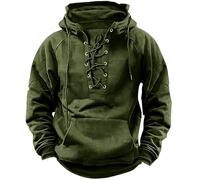 Sudadera con capucha para hombre, con cordón, cuello con capucha, forro polar, con bolsillos, manga larga, suéter de trabajo, suave, cómodo, cálido, chaqueta táctica de combate, ropa de trabajo, verde