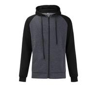 Sudadera con capucha para hombre con cremallera, chaqueta con capucha para hombre, color negro, monocolor, sudadera básica, bloque de color, sudadera con capucha, abrigo informal, cómoda chaqueta de