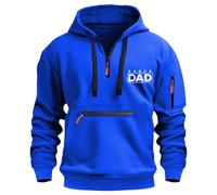Sudadera con capucha para hombre con cremallera de 1/4, sudadera con capucha para hombre, sudadera con capucha estampada suelta de color sólido, sudadera táctica casual, sudadera deportiva con capucha
