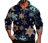 Sudadera con capucha para hombre, con cremallera, sin capucha, para primavera, otoño, invierno, manga larga, Navidad, impresión 3D, personalidad, cómoda, suelta, un tercio, con cremallera, sin capucha
