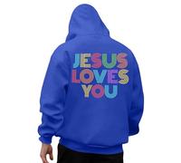 Sudadera con capucha para hombre con estampado de letras temáticas Jesús con capucha para hombre LGBT arco iris suéteres, chalecos y sudaderas confort Sudadera con capucha Oversize Otoño Invierno