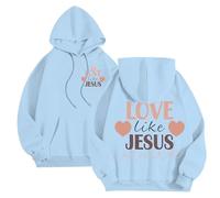 Sudadera con capucha para hombre con estampado de letras temático Jesús sudaderas con capucha para hombre, otoño, invierno, cálido, suéter, deportivo, informal, ligera, transpirable, sudadera