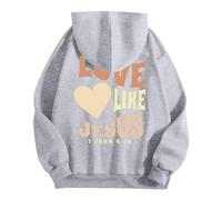 Sudadera con capucha para hombre con estampado de letras temático Jesús sudaderas con capucha para hombre, otoño, invierno, cálido, suéter ligero, transpirable, sudaderas, sudaderas, sudaderas y