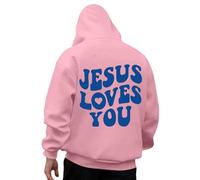Sudadera con capucha para hombre con estampado de letras temático Jesús sudaderas con capucha para hombre, otoño, invierno, cálido, sudaderas, ligeras, transpirables, sudaderas, chalecos y sudaderas